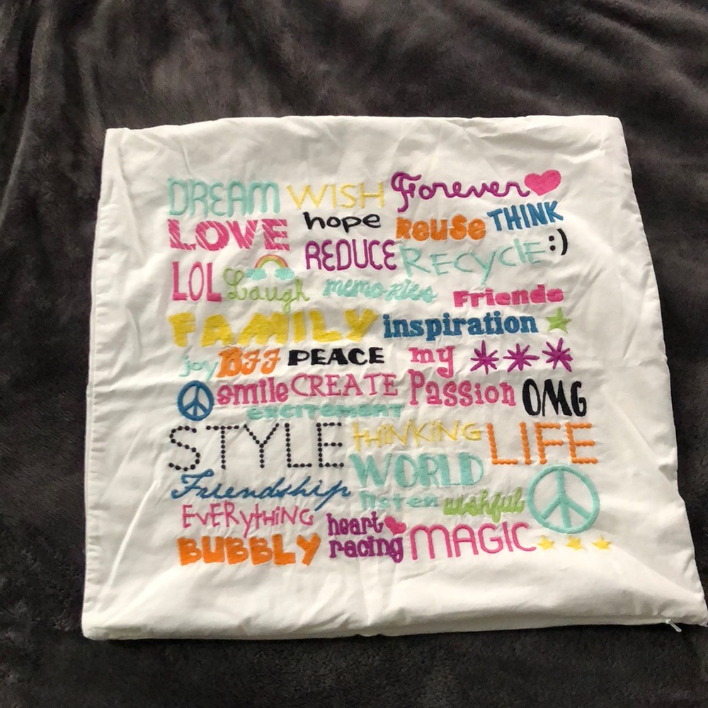 Pottery Barn girls pillow case